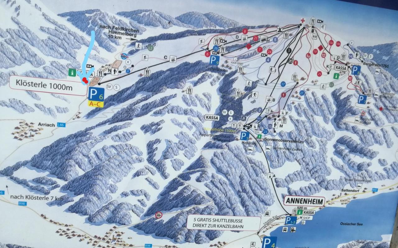 Appartement Vidmar-Wintertraum Arriach Exteriér fotografie